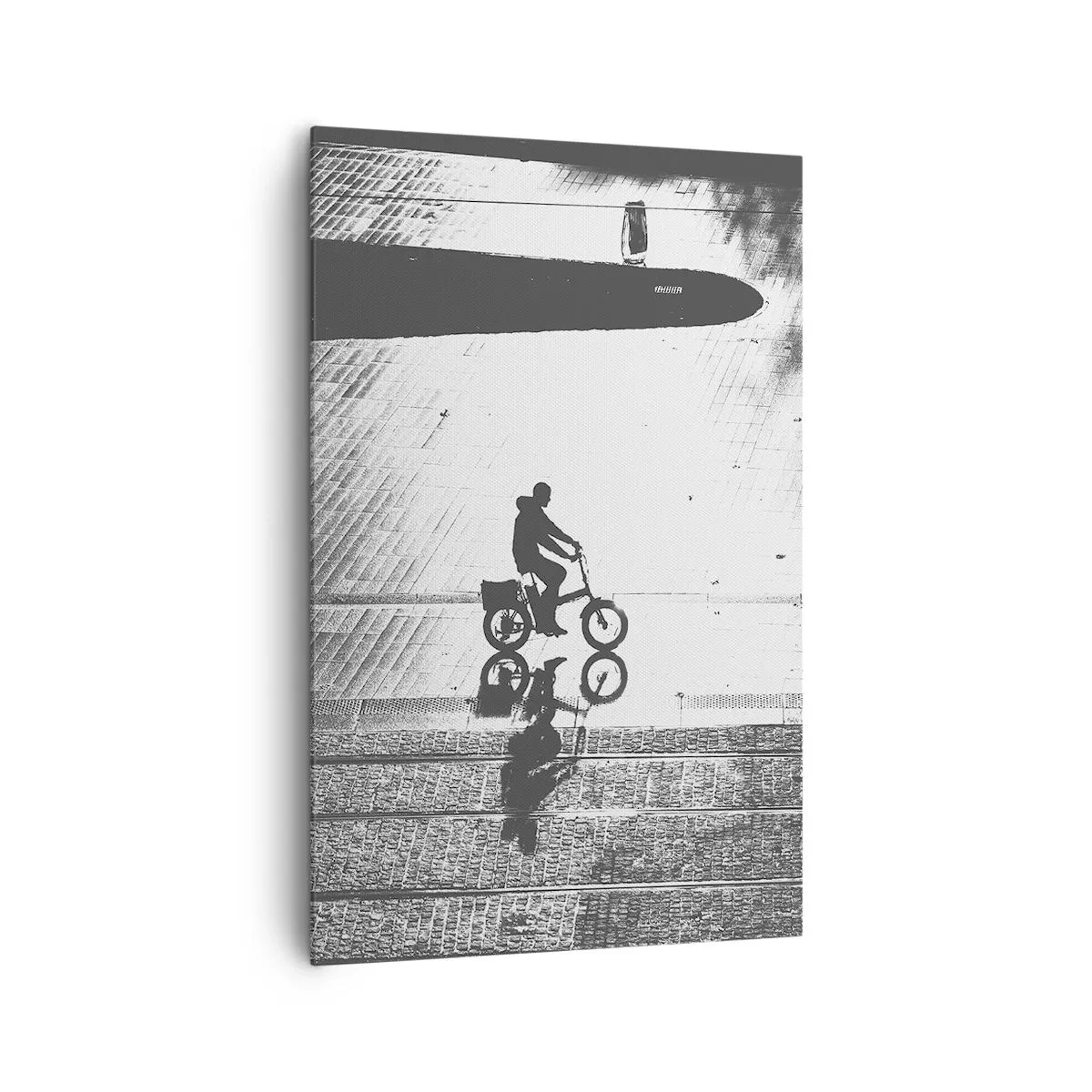 Schilderen op canvas - Voor mij, door de stad - 80x120 cm