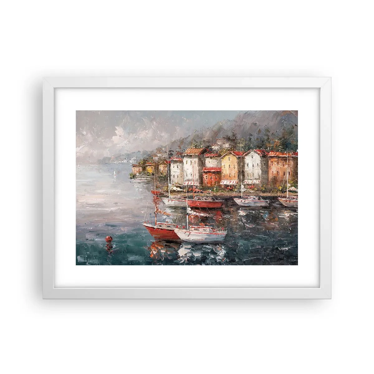 Poster in een witte lijst - Romantisch toevluchtsoord - 40x30 cm