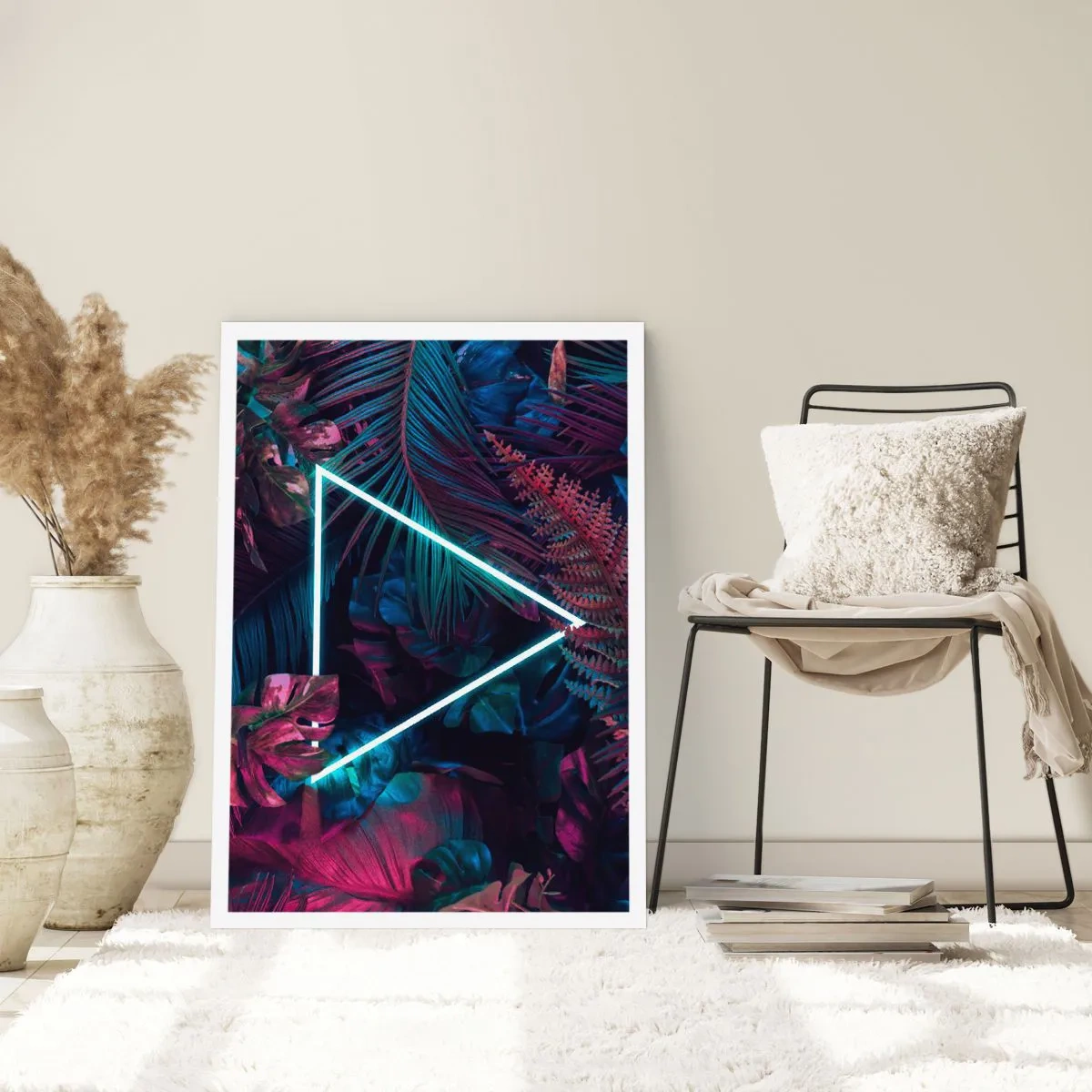 Poster - Disco-achtige tuin - 30x40 cm