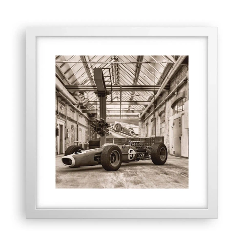 Poster in een witte lijst - De rust van de winnaar - 30x30 cm