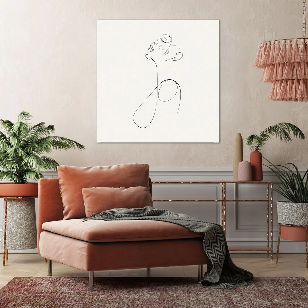 Schilderen op canvas - Loopt in dromen - 40x40 cm