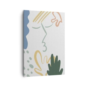 Schilderen op canvas - Kus van bloemen - 70x100 cm