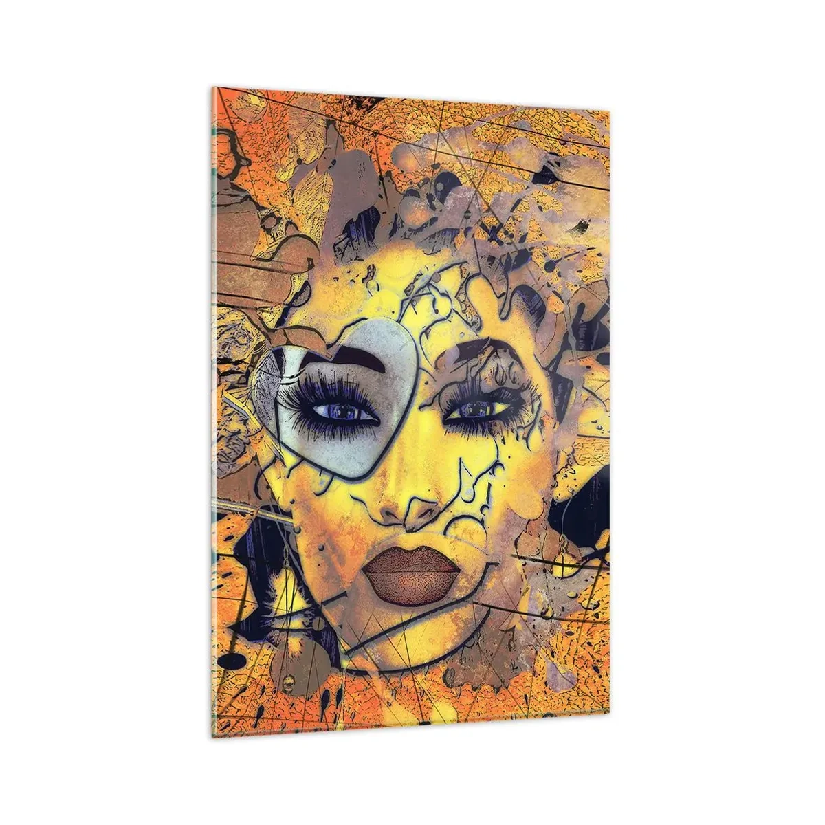 Schilderen op glas - Zonnige schoonheid - 80x120 cm