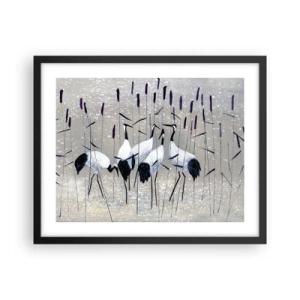 Poster in een zwarte lijst - Onder hun eigen - 50x40 cm