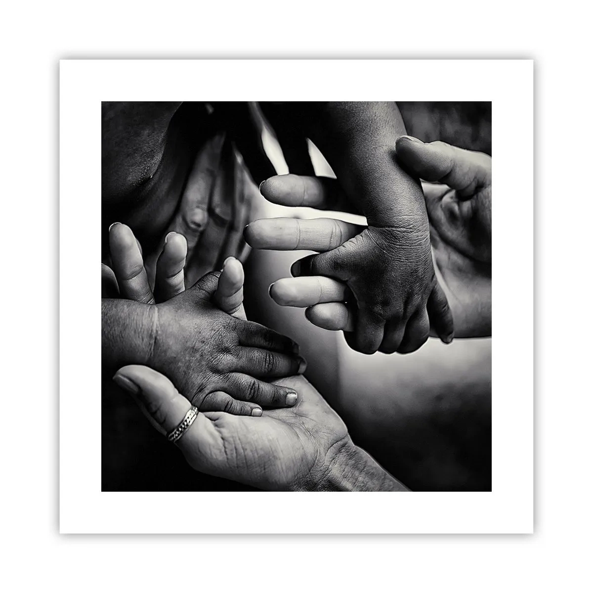 Poster - Om mens te zijn - 40x40 cm