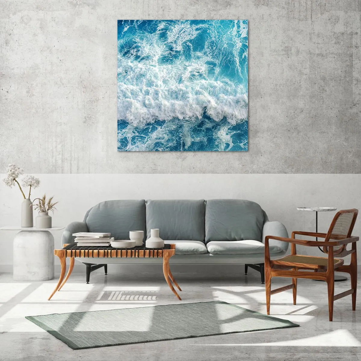 Schilderen op glas - Vrolijk en springend - 50x50 cm