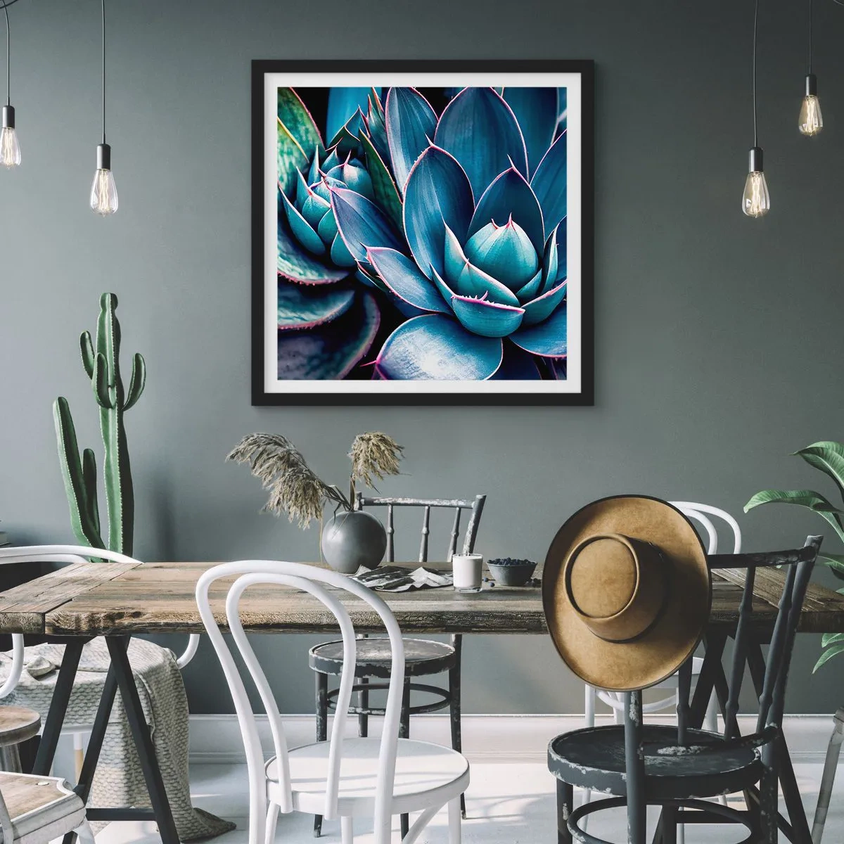 Poster in een zwarte lijst - Levenskracht - 50x50 cm