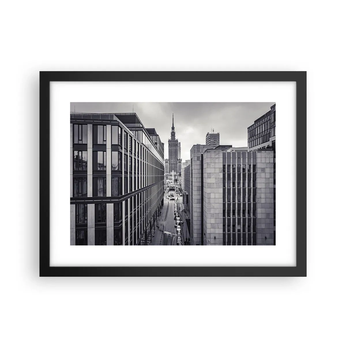 Poster in een zwarte lijst - Warschau vallei - 40x30 cm