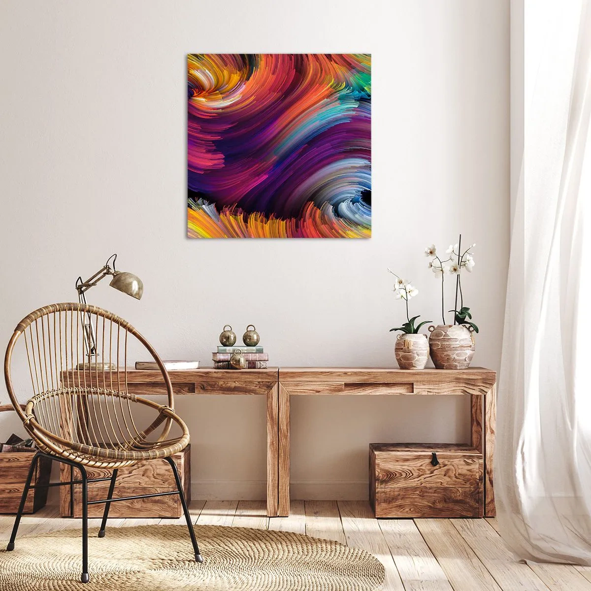 Schilderen op canvas - Het begin van een nieuwe wereld - 40x40 cm