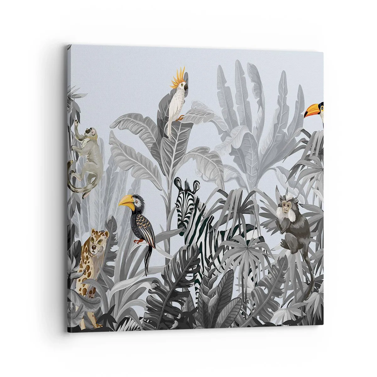 Schilderen op canvas - Afrikaans sprookje - 70x70 cm