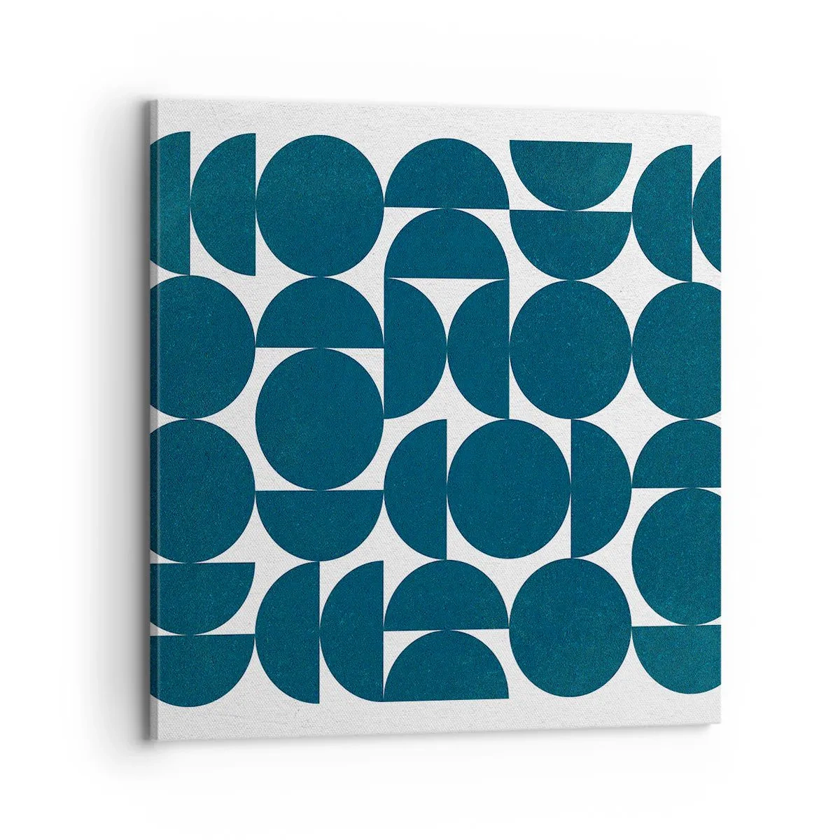 Schilderen op canvas - Cirkels en halfcirkels - 70x70 cm