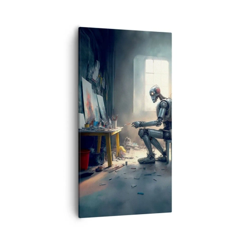 Schilderen op canvas - De scheppingsdaad - 55x100 cm