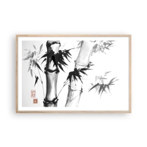 Een poster in een licht eiken lijst - Close-up op het oosten - 91x61 cm