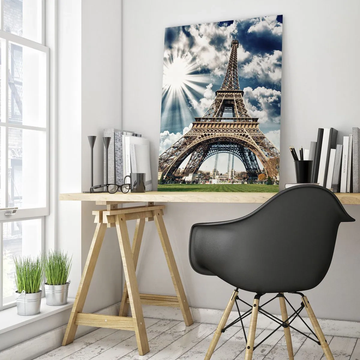 Schilderen op glas - De enige zo onder de zon - 50x70 cm
