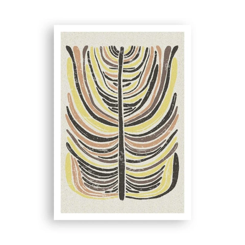 Poster - Abstractie vol leven - 70x100 cm