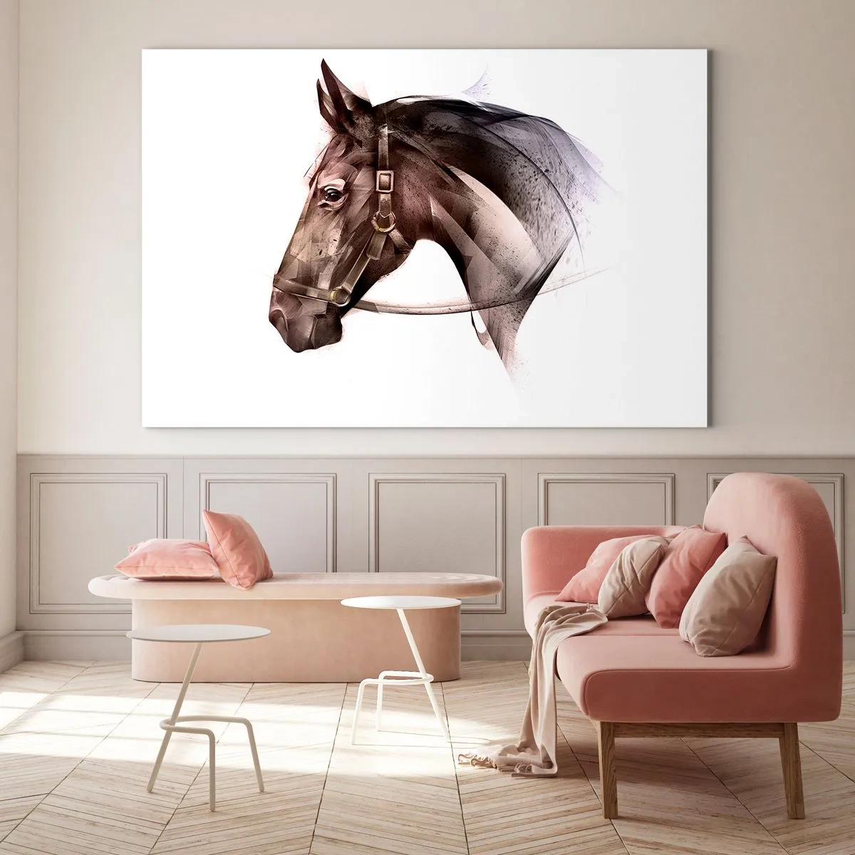 Schilderen op glas - Wat een charme - 120x80 cm