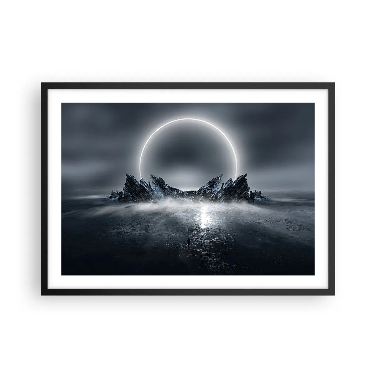 Poster in een zwarte lijst - Einde van het verhaal - 70x50 cm