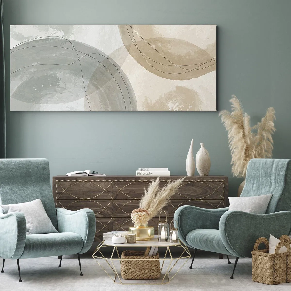 Schilderen op canvas - Indringende werelden - 100x40 cm