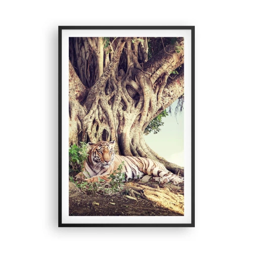 Poster in een zwarte lijst - Uitzicht vanuit het boek Genesis - 61x91 cm