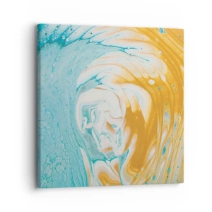 Schilderen op canvas - Pastel werveling - 30x30 cm