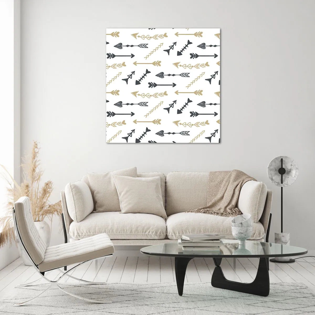 Schilderen op glas - De droom van de boogschutter - 70x70 cm