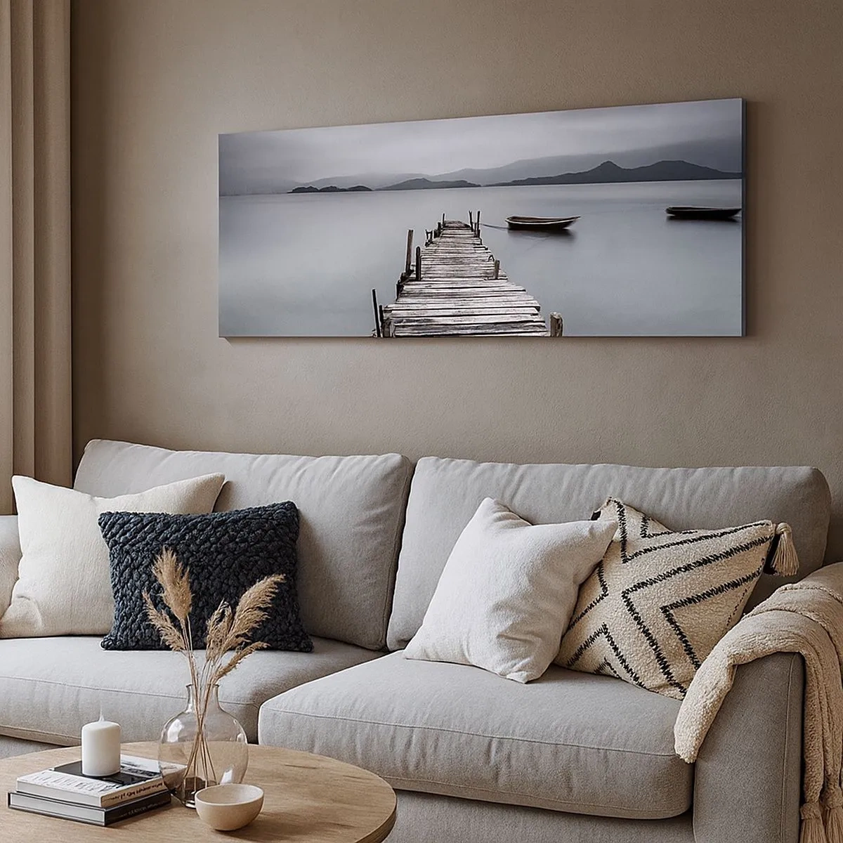 Schilderen op canvas - Je kunt morgen gaan - 100x40 cm