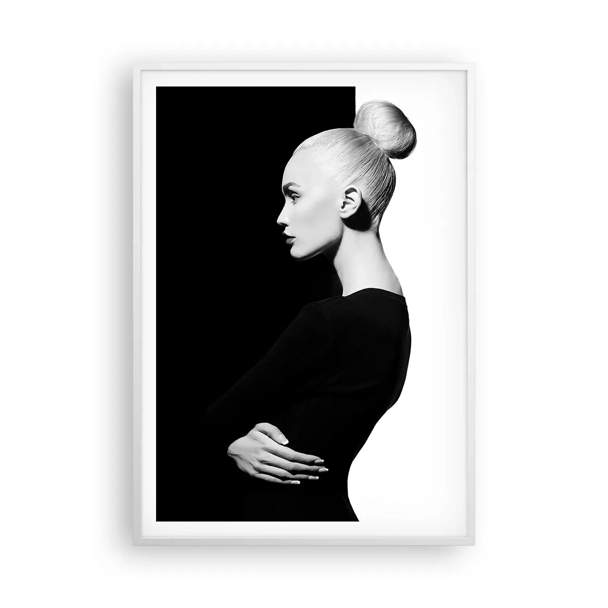 Poster in een witte lijst - Gewoon een vrouw - 70x100 cm