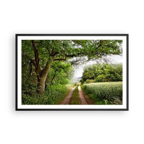 Poster in een zwarte lijst - Et in Arcadia ego - 91x61 cm