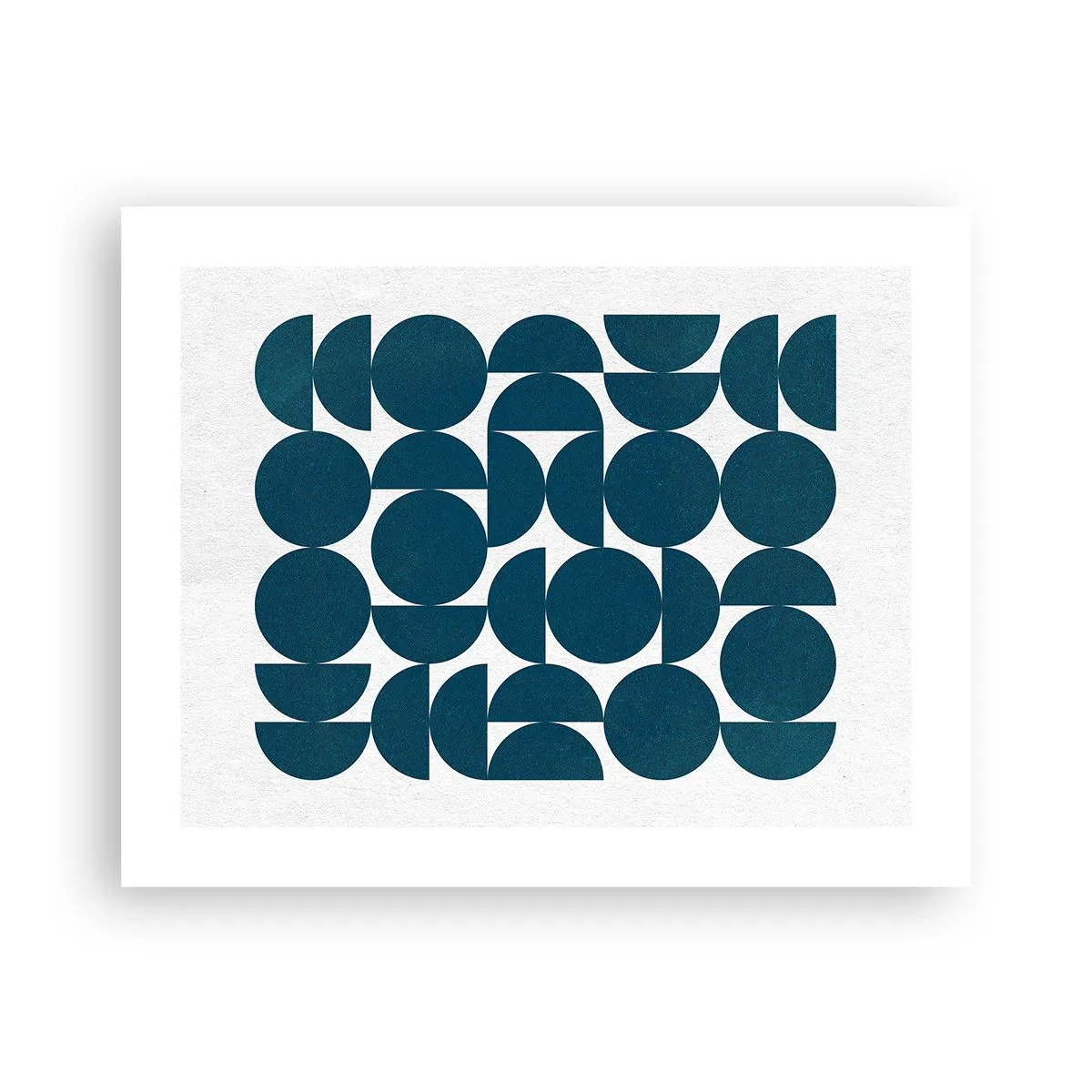 Poster - Cirkels en halfcirkels - 50x40 cm