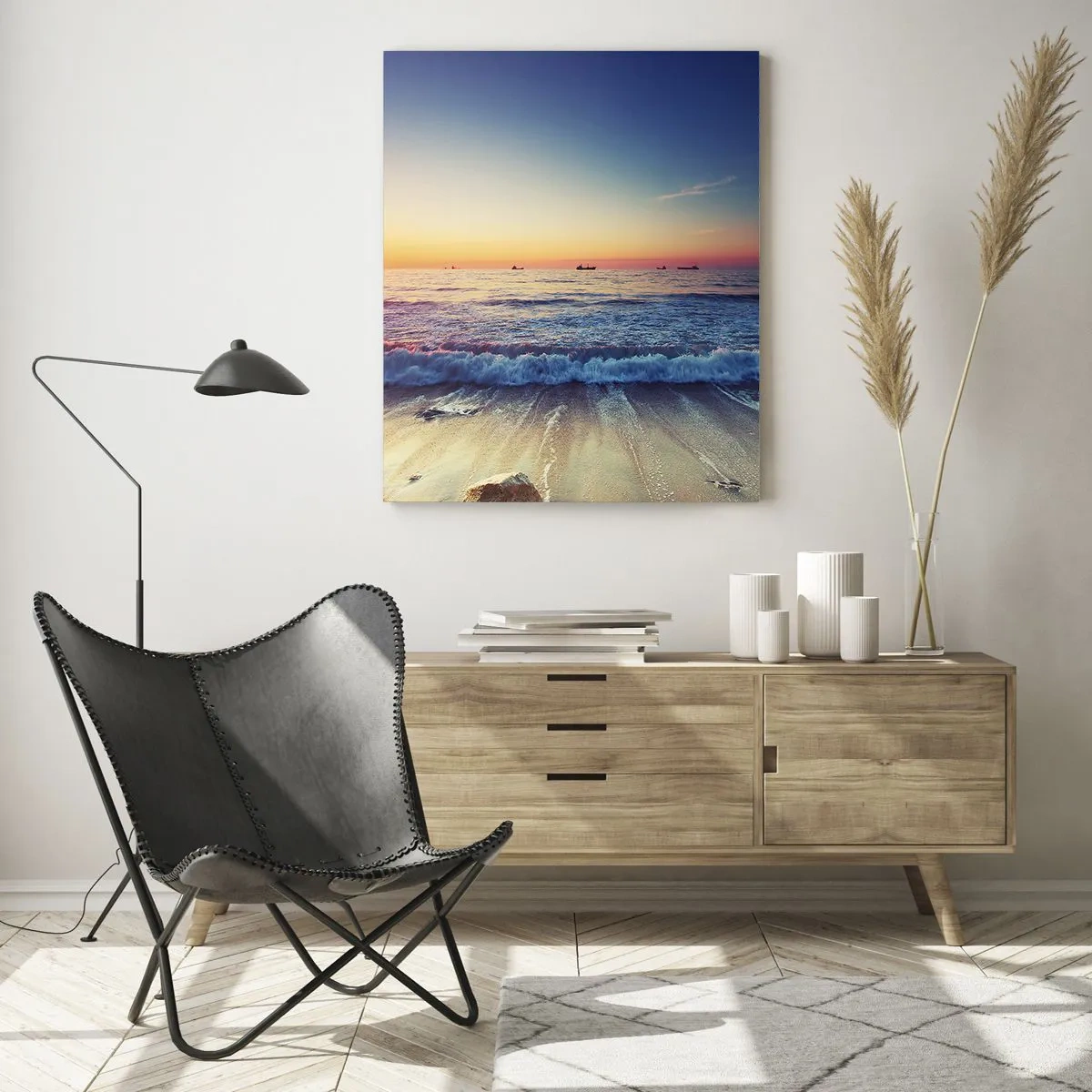 Schilderen op glas - Hoe zit het met de horizon? - 80x120 cm