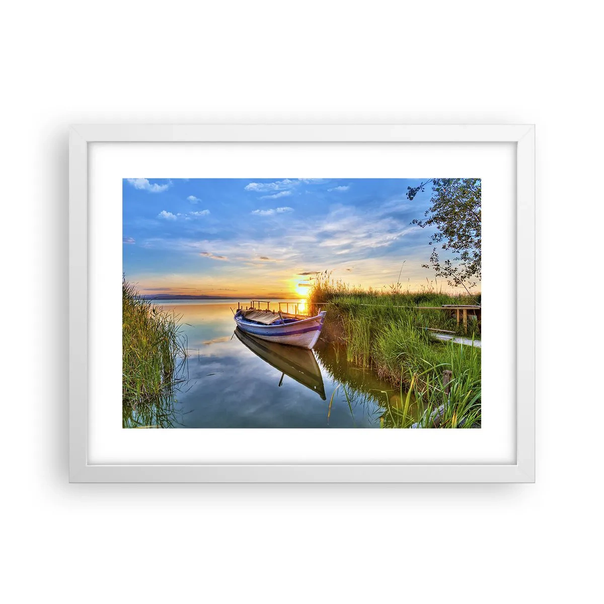 Poster in een witte lijst - Baai van vervulde dromen - 40x30 cm