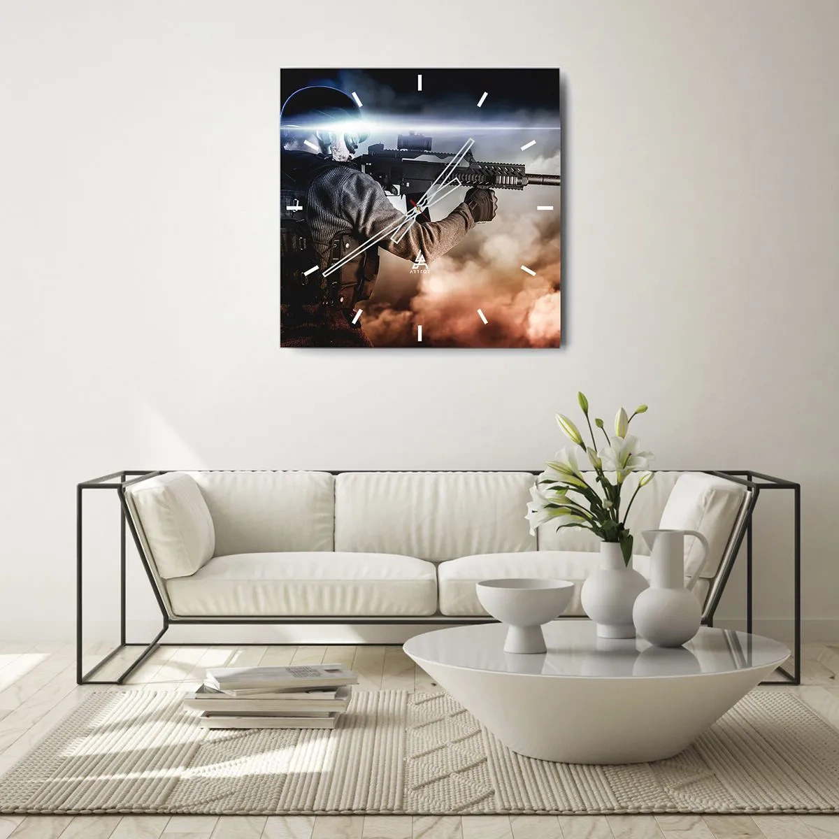 Wandklok - Klok - Gewoon een held - 30x30 cm