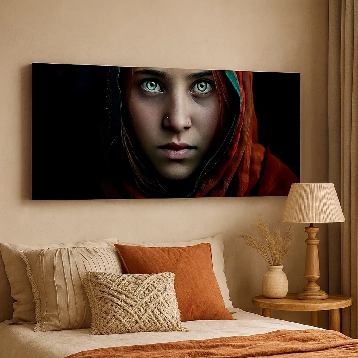 Schilderen op canvas - Oosterse prinses - 30x30 cm