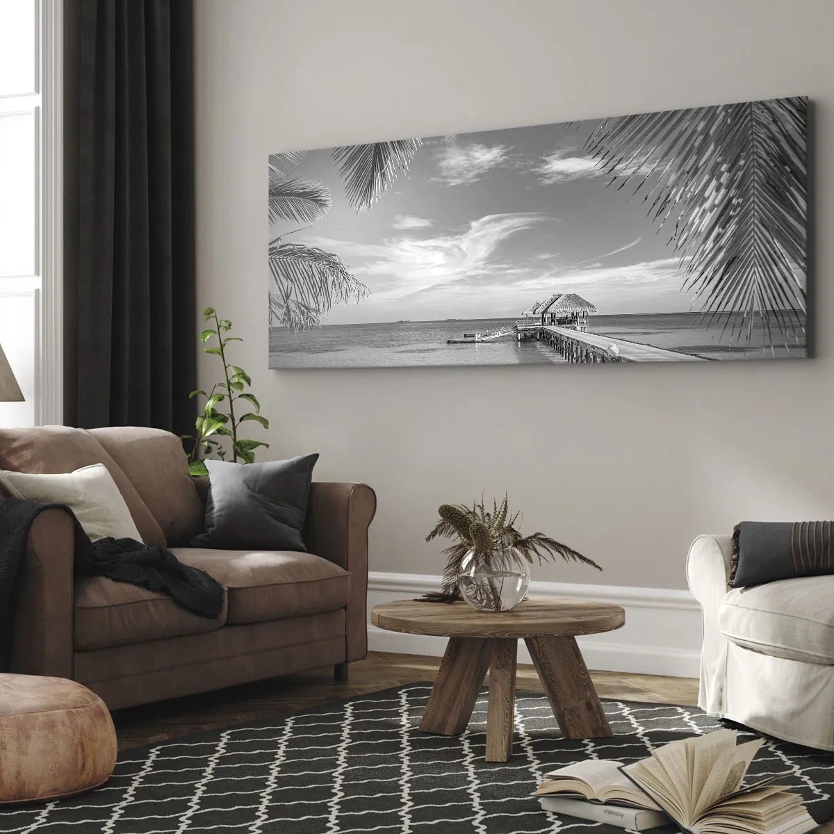 Schilderen op canvas - Herinnering of droom? - 100x40 cm
