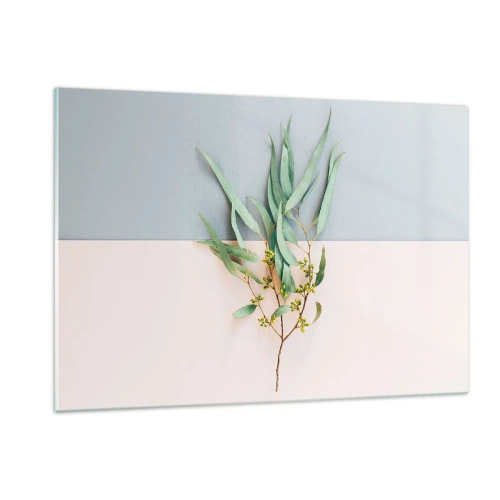 Schilderen op glas - Subtiliteit in pastelkleuren - 120x80 cm