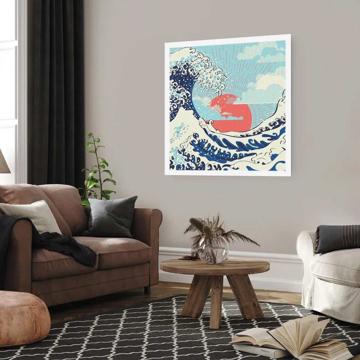 Poster - Van Japanse inspiratie - 40x40 cm