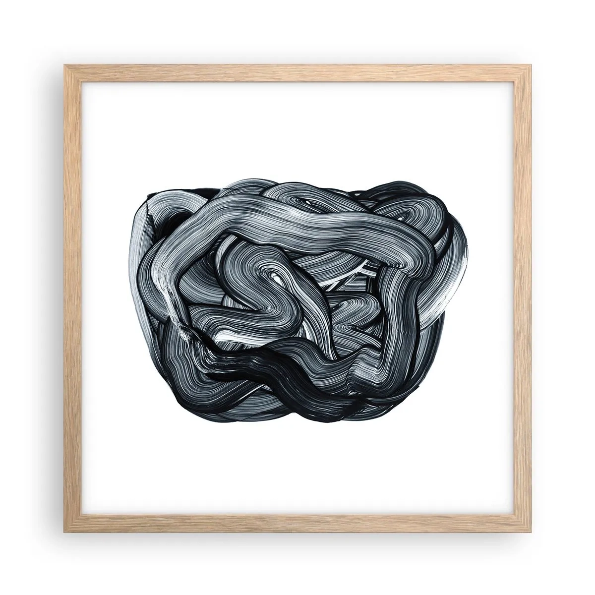 Een poster in een licht eiken lijst - Het is niet zo eenvoudig - 40x40 cm