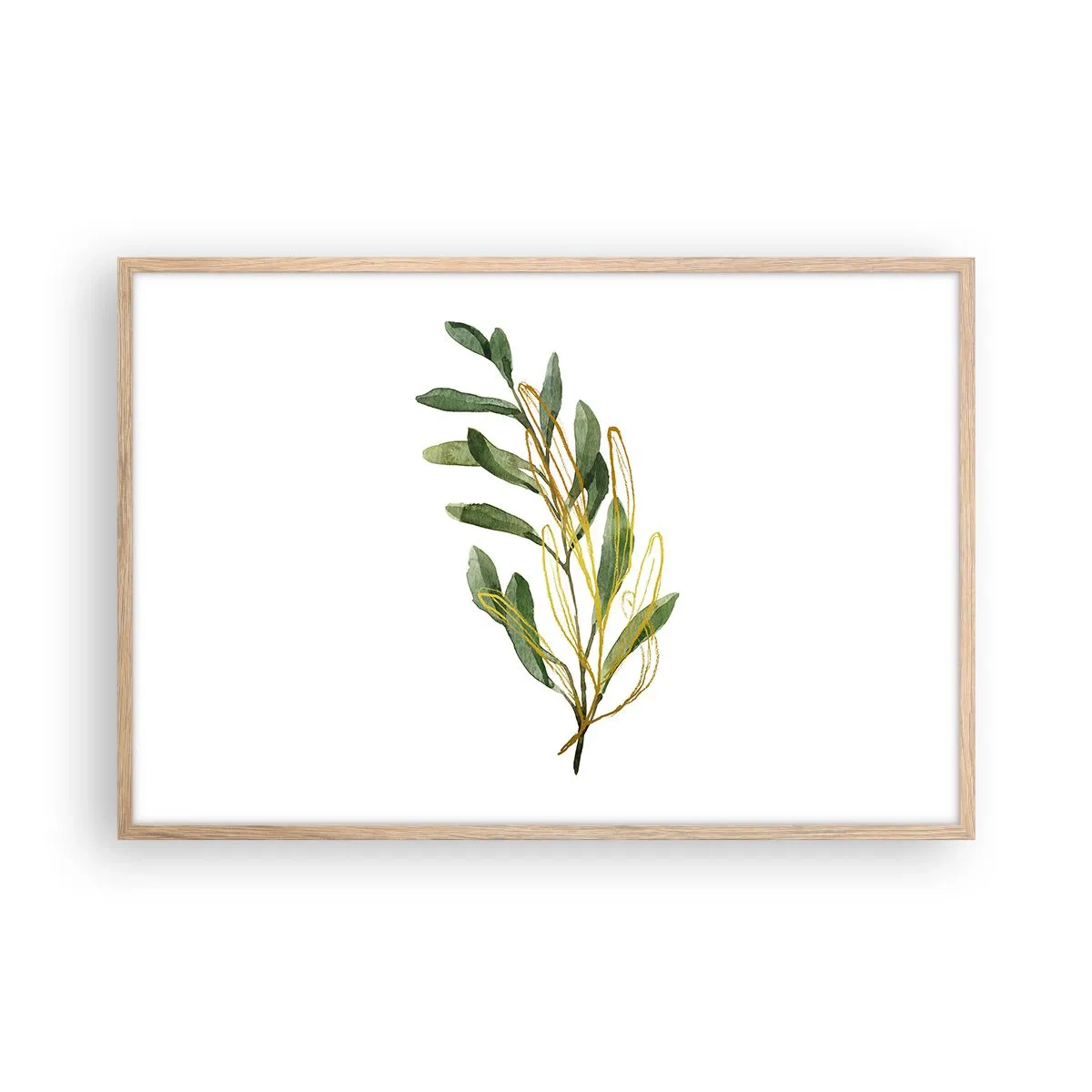 Een poster in een licht eiken lijst - Alles wat goed is - 91x61 cm