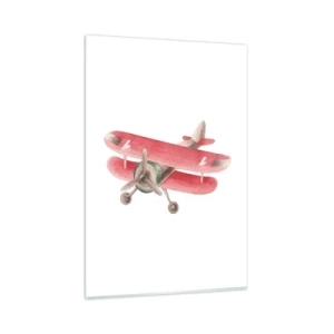 Schilderen op glas - Klaar voor hoge vluchten - 80x120 cm