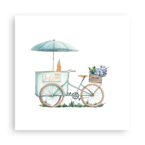 Poster - Zoete herinnering aan de zomer - 30x30 cm