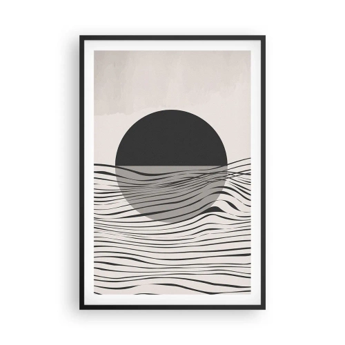 Poster in een zwarte lijst - Halve compositie - 61x91 cm