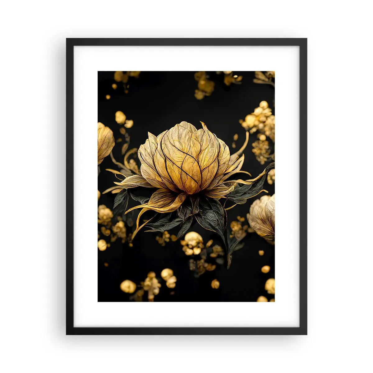 Poster in een zwarte lijst - Subtiele kwetsbaarheid - 40x50 cm