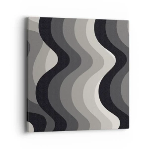 Schilderen op canvas - Golf na golf - 40x40 cm