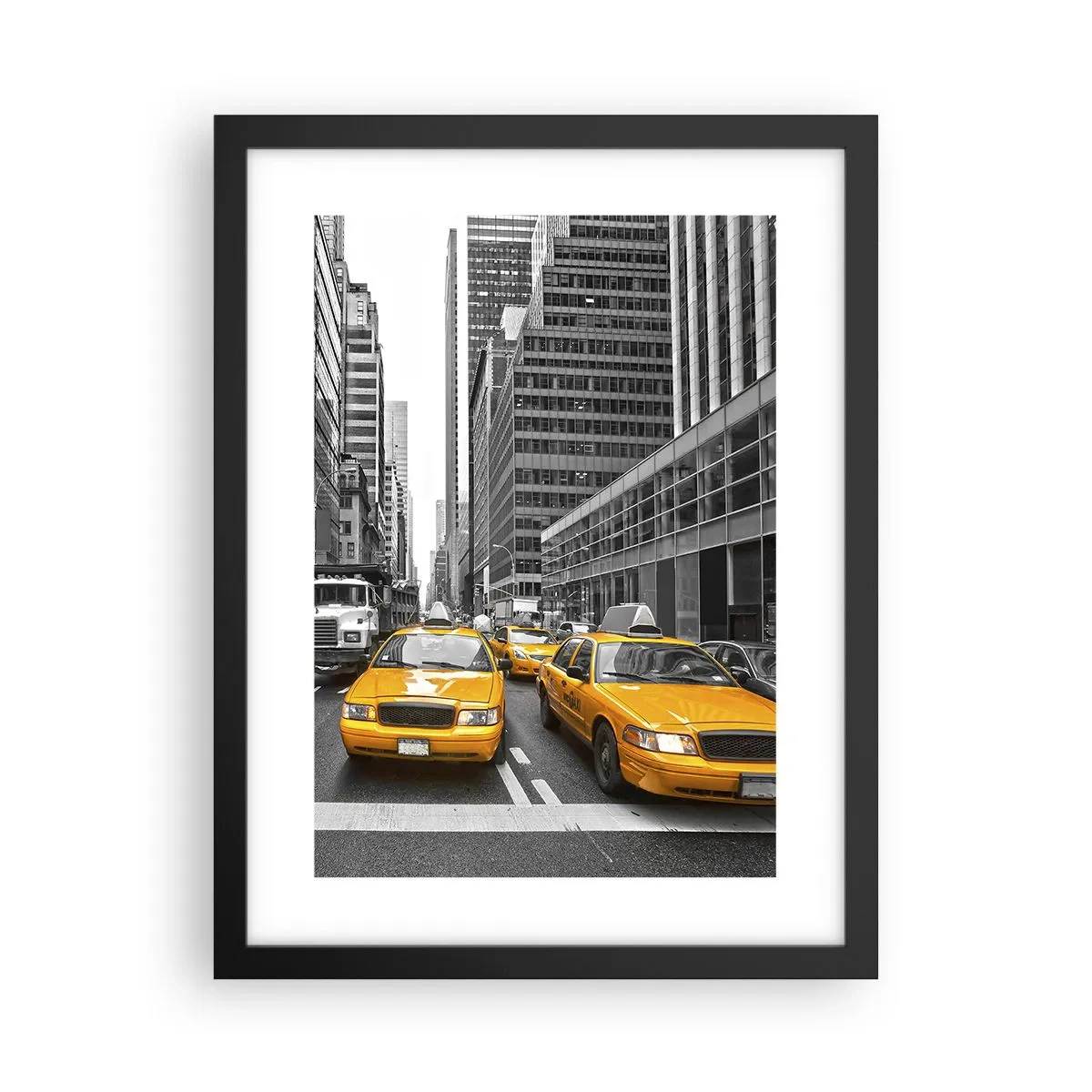 Poster in een zwarte lijst - Wij geven de stad de kleuren - 30x40 cm