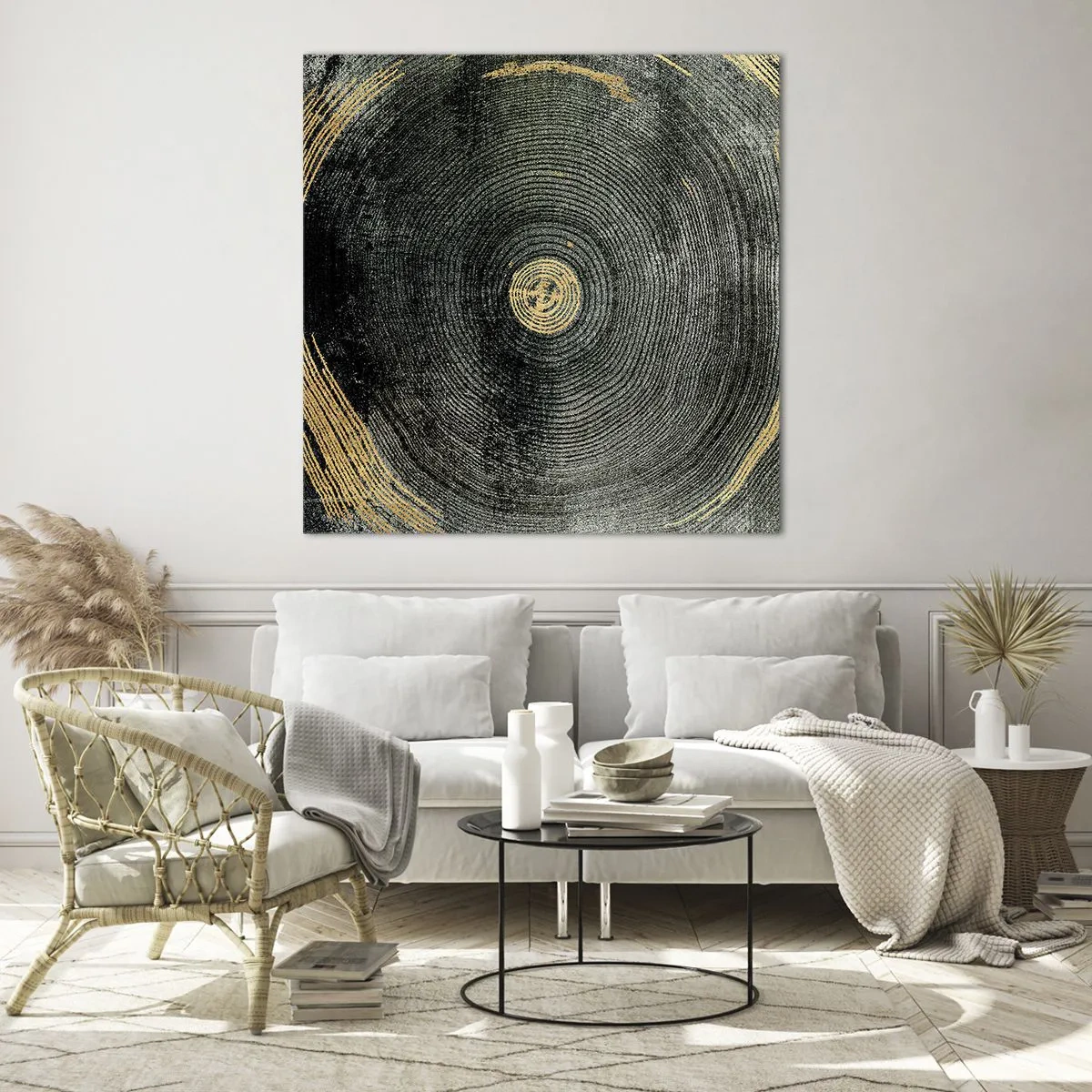 Schilderen op glas - Veranderen en zijn - 70x70 cm