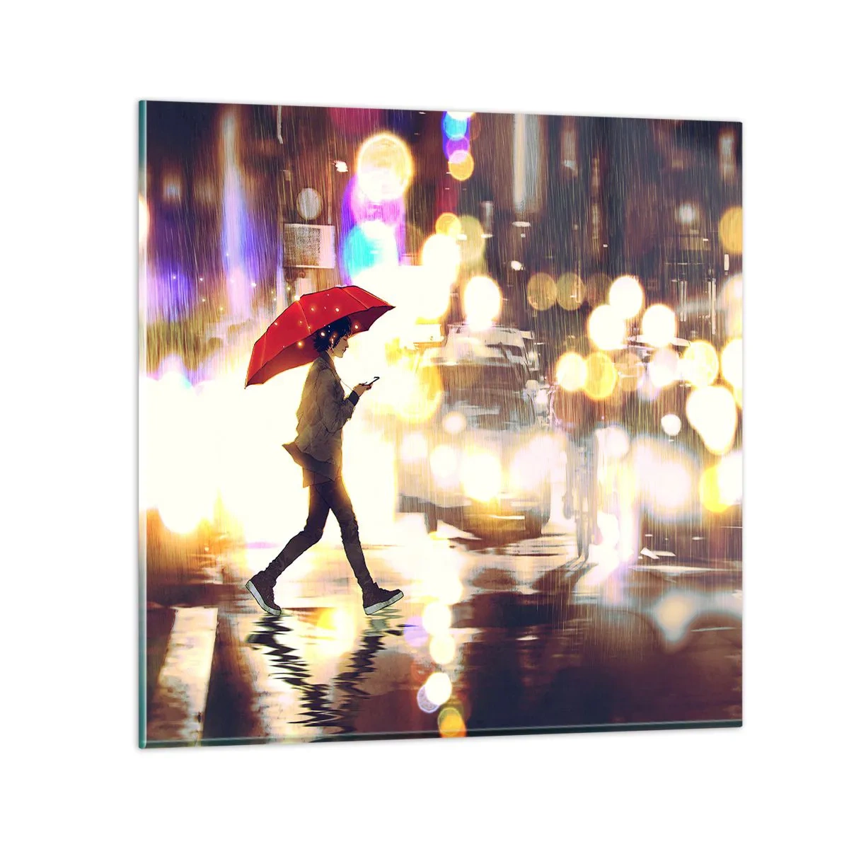 Schilderen op glas - Toch zonnig - 70x70 cm