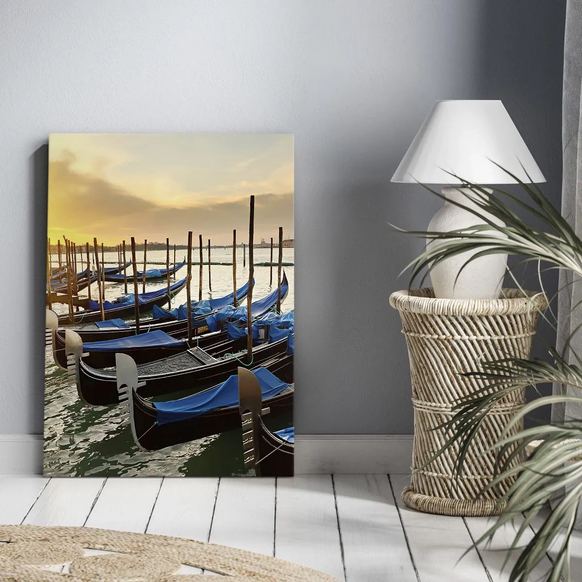 Schilderen op canvas - Voordat de rumoer komt - 45x80 cm