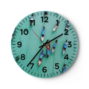 Wandklok - Klok - In blijde verwachting - 40x40 cm