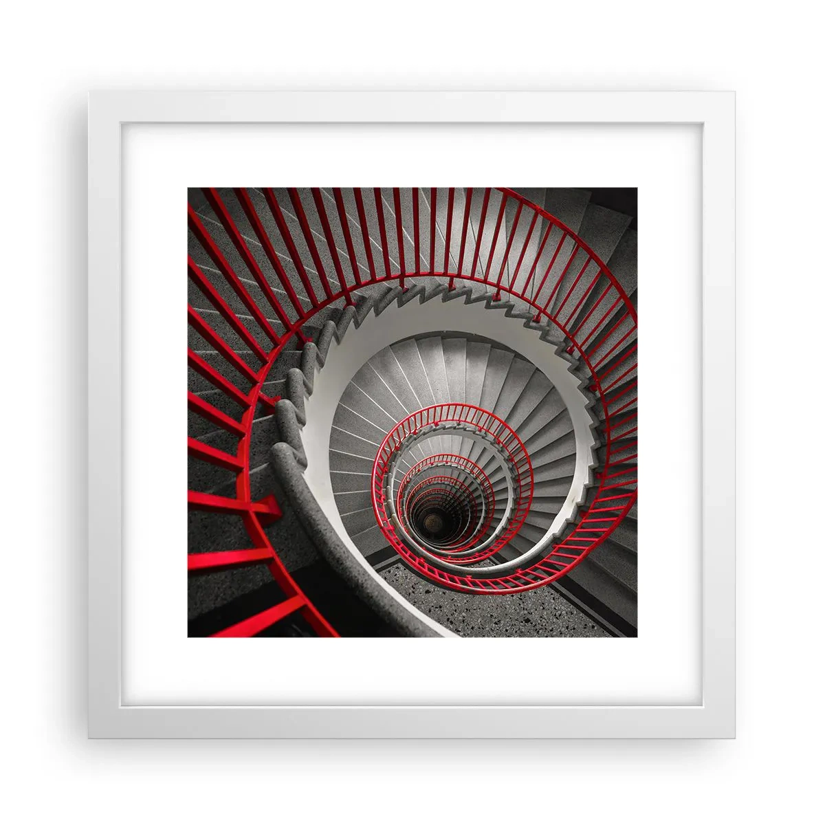 Poster in een witte lijst - Architectuur plezier - 30x30 cm