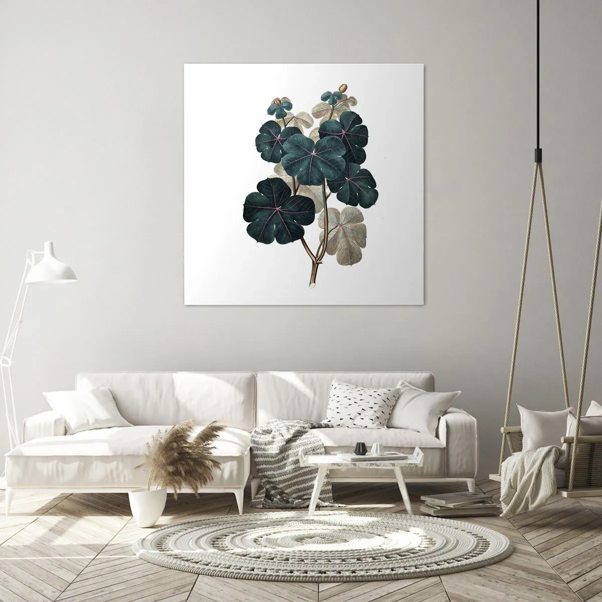 Schilderen op canvas - Uit het oude herbarium - 40x40 cm